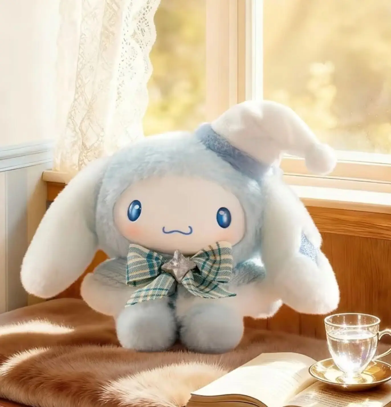 Genuine Sanrio Fluffy Style Series Vinyl Plush Blind Box Kawaii Bag Pendant Figure Doll Mystery Box Ornament Toys Gift For Girl view 4