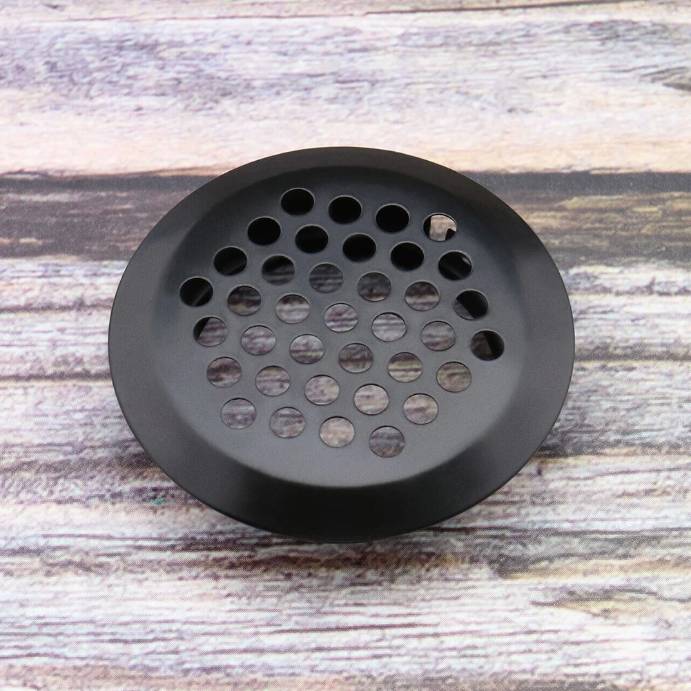 12pcs Round Cabinet Air Duct Vent Dia.35mm Steel Louver Mesh Hole Plug Decoration Cover Wardrobe Grille Ventilation Systems