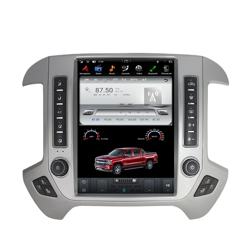 

ZAIQU 12.1 Inch Car Stereo Radio GPS Navigation for GMC Sierra VIA Vtrux Truck 2014