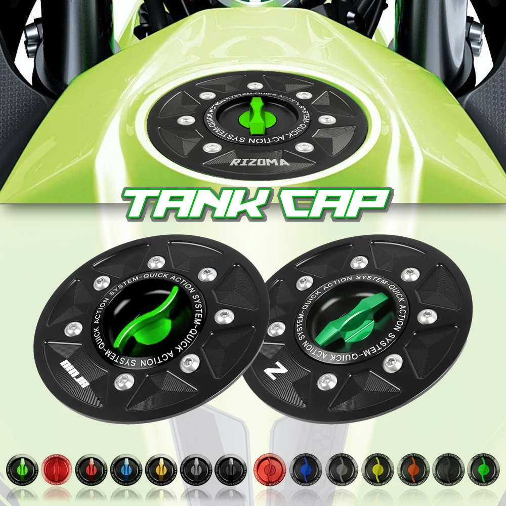 

for KAWASAKI ZX4RR NINJA 636 ZX6R 19-24 ZX10R 21-24 Z400 H2SX Z900 Z650 Motorcycle Racing Quick Release Tank Fuel Case Gas Cap