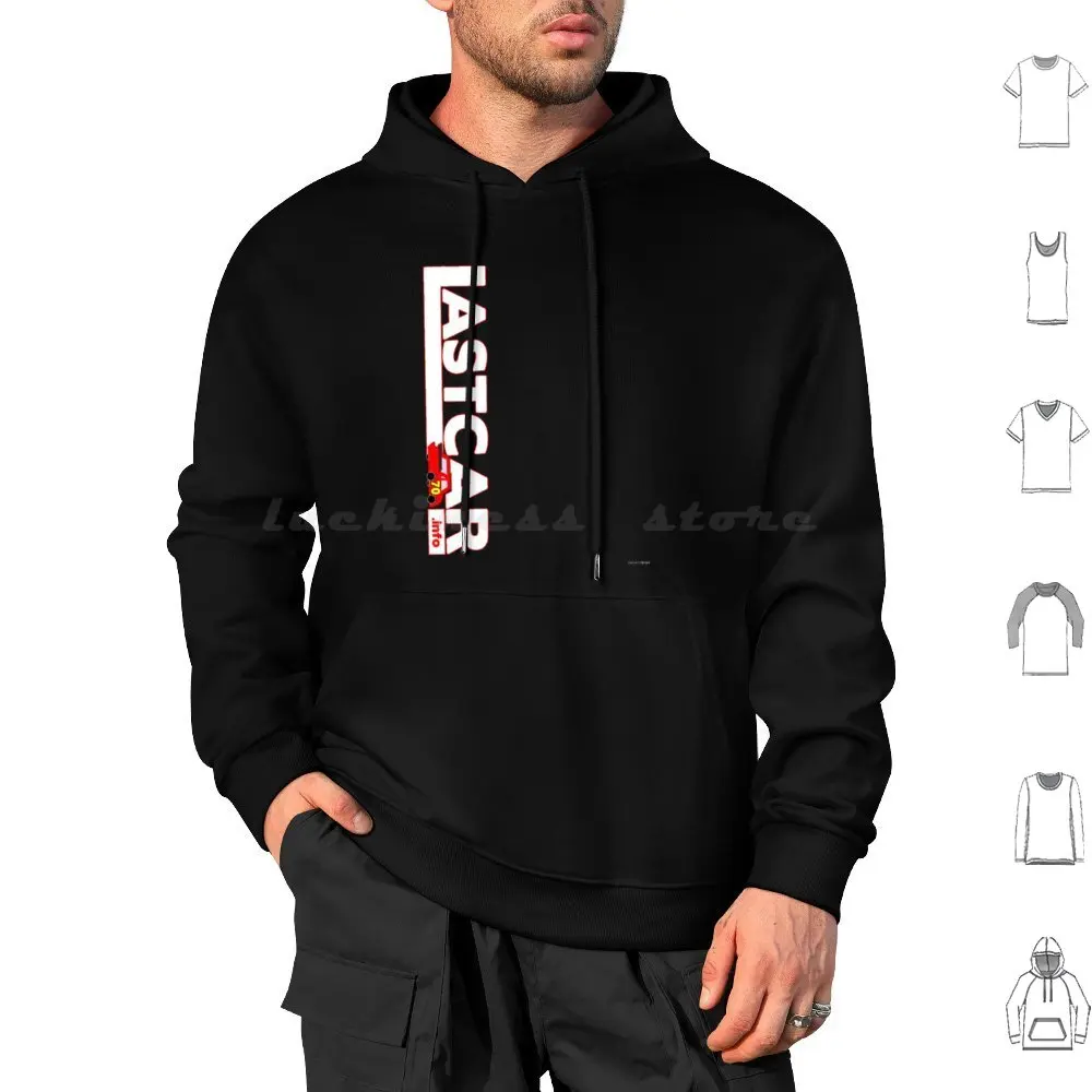 Lastcar Vertical Black Tee Hoodies Long Sleeve