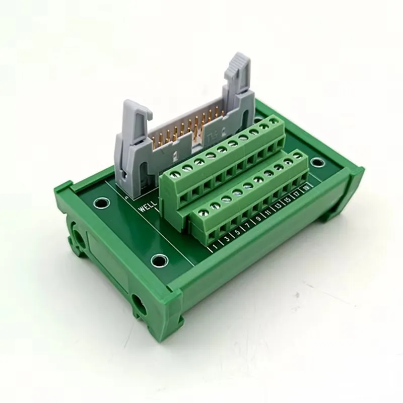 DIN Rail Mount  IDC20 2x10 Pins 0.1