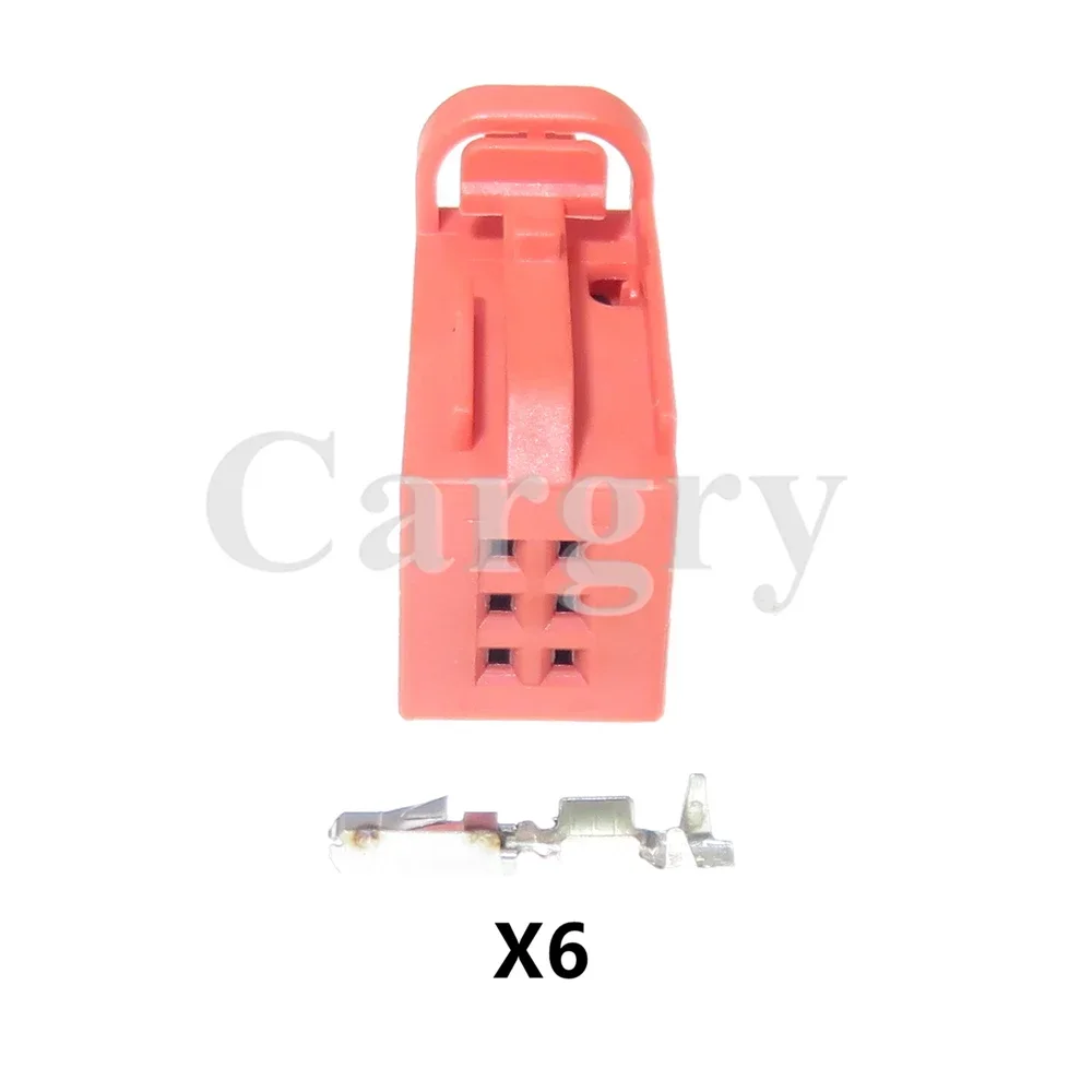 1 Set 6P 4D0971636B 4D0 971 636 B 1534121-3 Red AC Assembly Car Tire Pressure Alarm Wiring Harness Unsealed Socket With Terminal