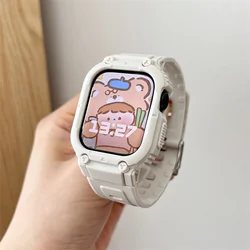 Apple Watch用シリコン保護ケース,Apple Watch用ストラップ,iwatchシリーズ用ウルトラ8 7 6 se 5 4 49mm 45mm 44mm 41mm 40mm