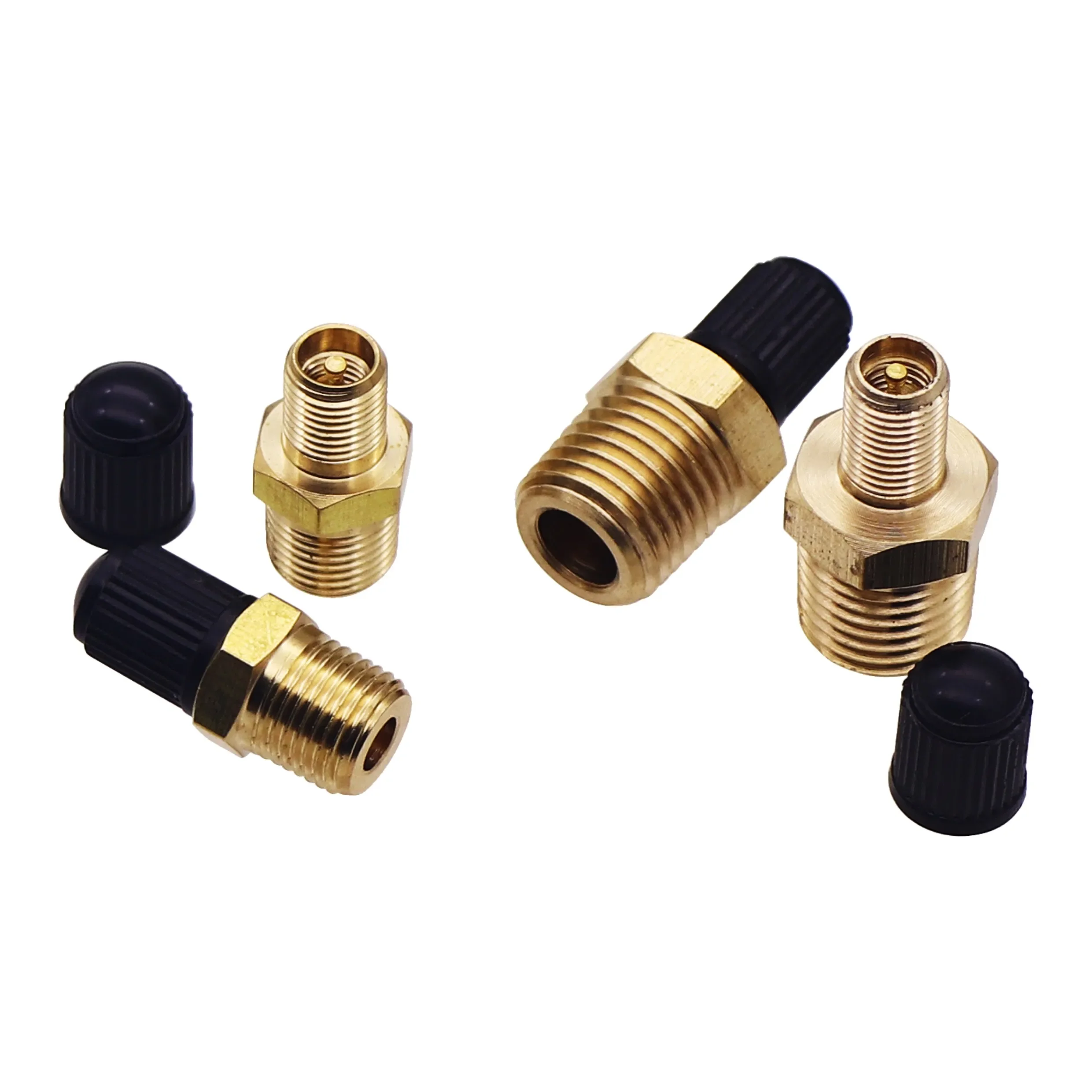 1pc,Brass Tank Valve,Air Chuck,1/4\