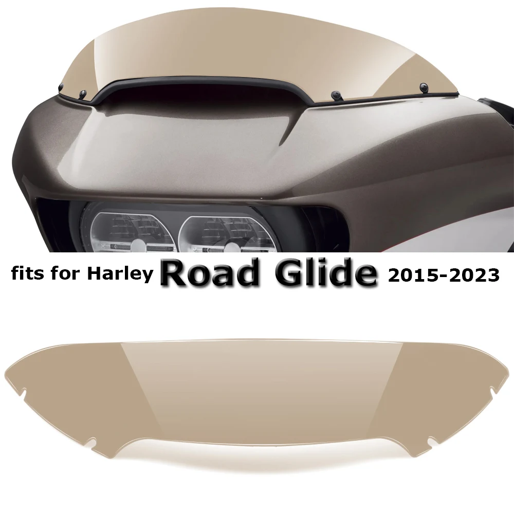 

5'' Motorcycle Windshield Windscreens Wind Deflector Fit For Harley Touring Road Glide Special FLTRXS ST FLTRXST FLTRT 2015-2023