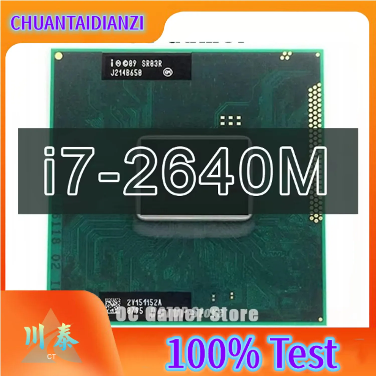 Core i7-2640M i7 2640M SR03R Dual-Core Quad-Thread 2.8GHz Notebook Processor Socket G2 / rPGA988B Laptop CPU