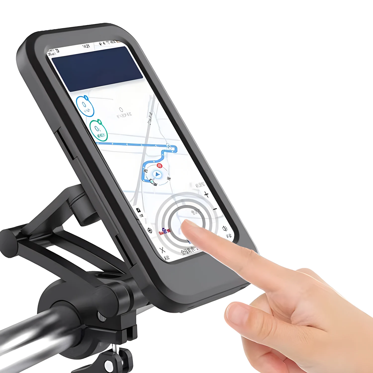 Waterproof Bicycle Phone Holder Bike Motorcycle Handlebar Case Cell Phone Support Mount Bracket Bag Cellphone Stand Holder