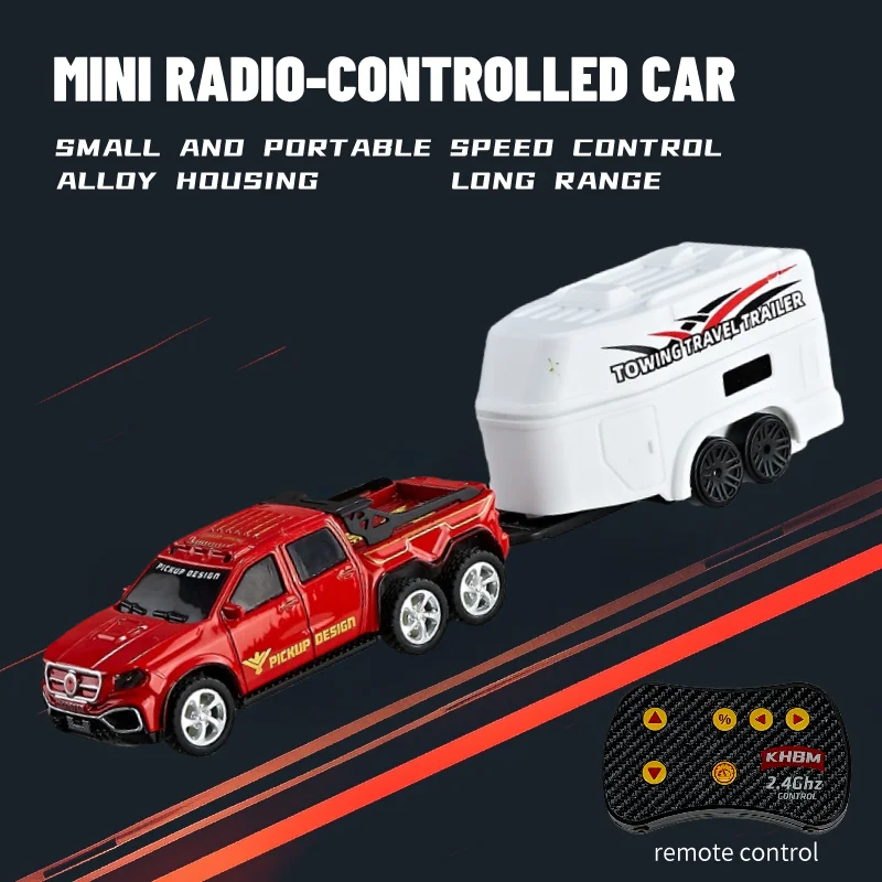 Neues RC-Auto, MINI-Legierung, 1/64 ferngesteuertes Auto, bequem zu tragen, 60 Minuten Arbeitszeit, Kindergeschenke, elektronisches Spielzeug