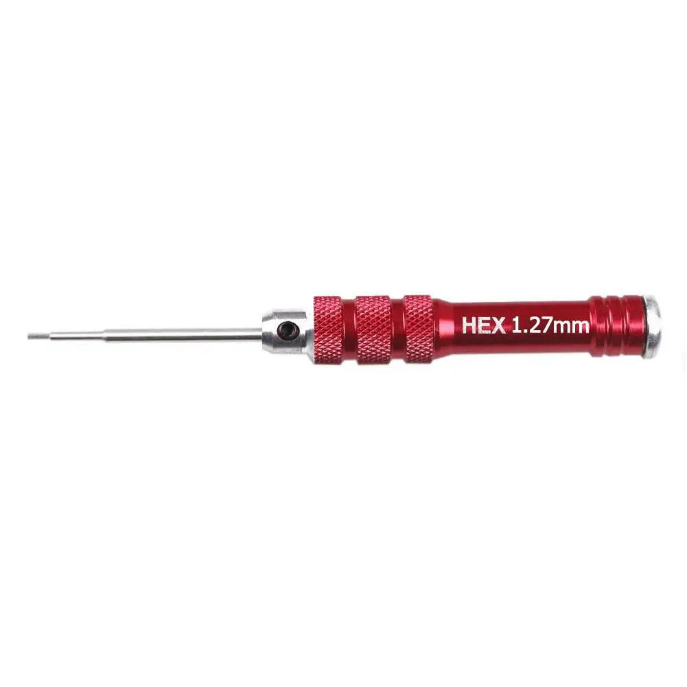 HSS-juego de destornilladores hexagonales, mango rojo, 0,9, 1,27, 1,3, 1,5mm, destornillador para helicóptero teledirigido, juguetes FPV, coches teledirigidos, barcos