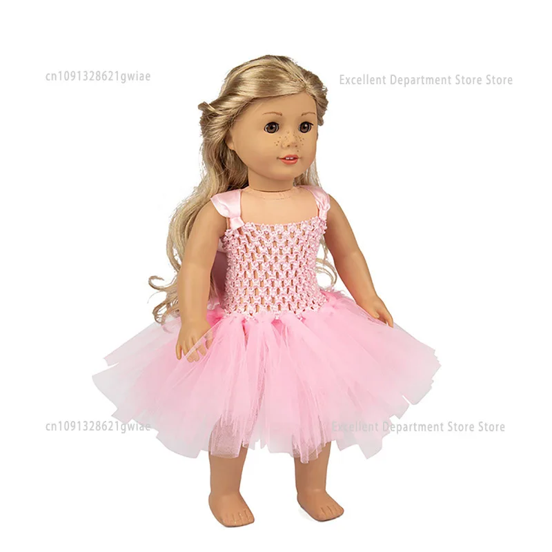18 Inch Dress Reborn Doll Clothes Suitable for American Baby Newborn Doll Party Reunion Skirt Children Girl Birthday Gift