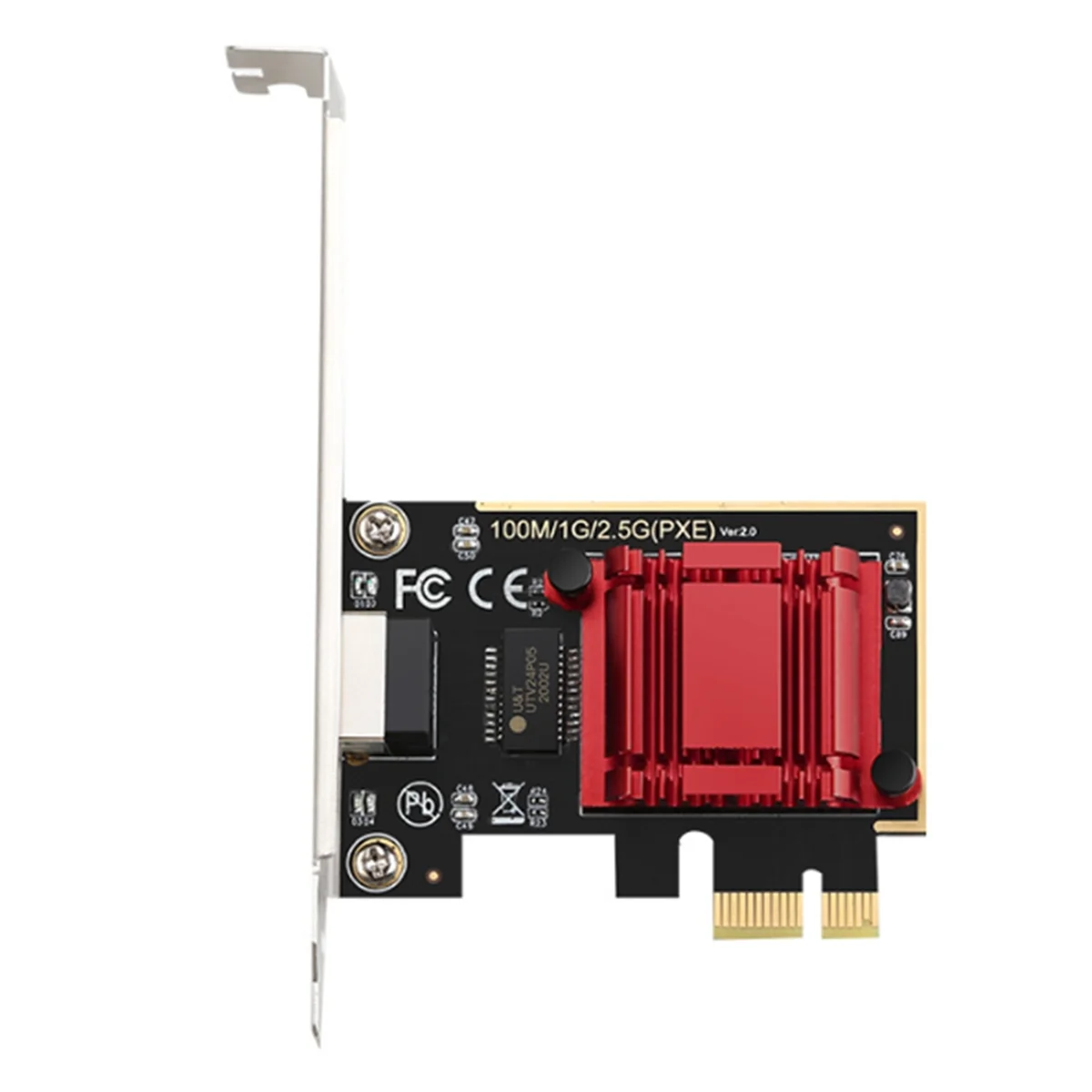 

Гигабитная сетевая карта 2,5G PCI-E к RJ45, чип RTL8125B, 10/100/1000 Мбит/с, Ethernet, проводной адаптер контроллера локальной сети RJ45