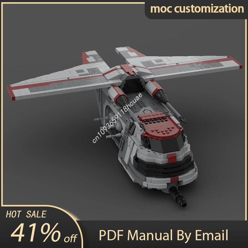 

1898pcs Moc Star Battle Republic Advanced Gunship Fighter Building Blocks Model Creative Assembly Bricks Toys Kids Holiday Gifts