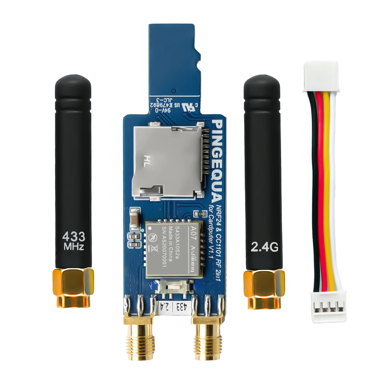 

M5Stack Cardputer V1.1 RF 2-IN-1 Module CC1101 433MHz NRF24L01 2.4GHz Bruce Firmware Development Board