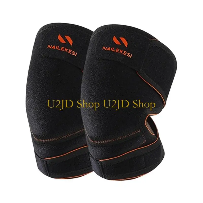 U2JD 2Pcs Breathable Nylon Knee Protectors With Double Layer Meshes For Joint Stability During Workouts And Outdoor Adventures
