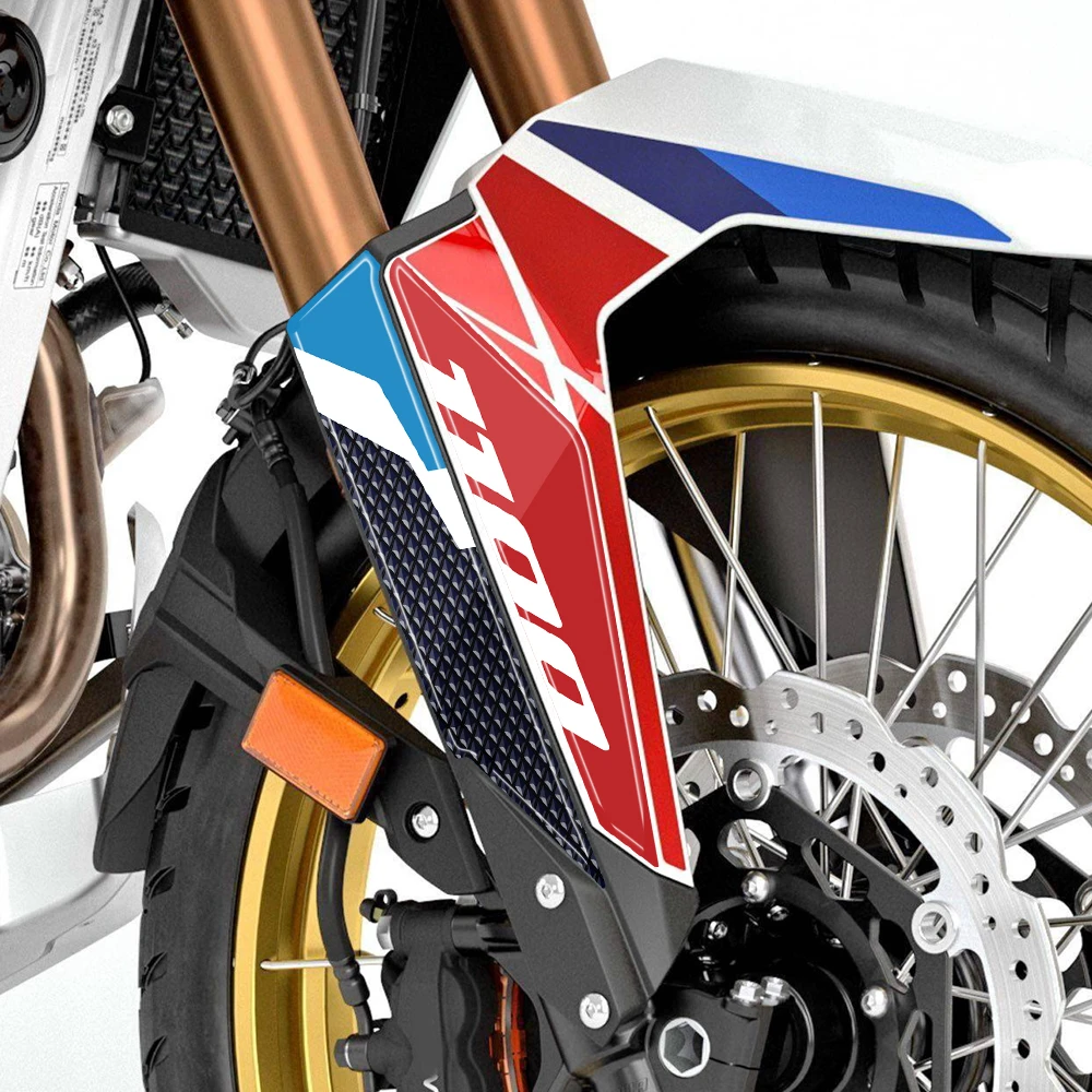 For Honda Africa Twin CRF1100L CRF 1100 L 2020-2024 3D Gel Front Fender Protector Sticker Mudguard Paint Protection Decal