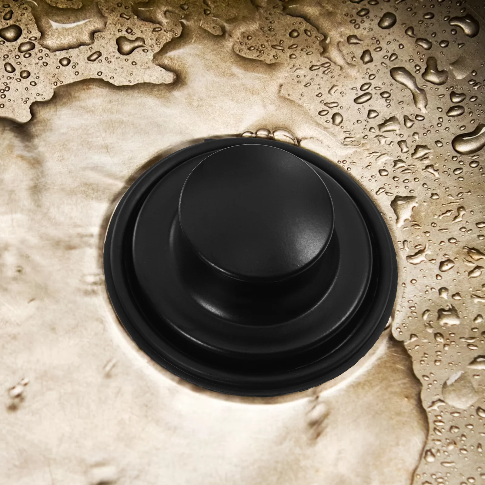 Kitchen Sink Stopper Rubber Drain Plug for Garbage Disposal and Dishwasher Use Easy Install No Sliding Secure Fit