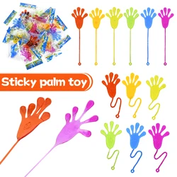 10-50Pcs Kids Funny Sticky Hands Toy Palm Elastic Sticky Squishy Slap Palm Toy Halloween Birthday Party Favors Kids Novelty Gift