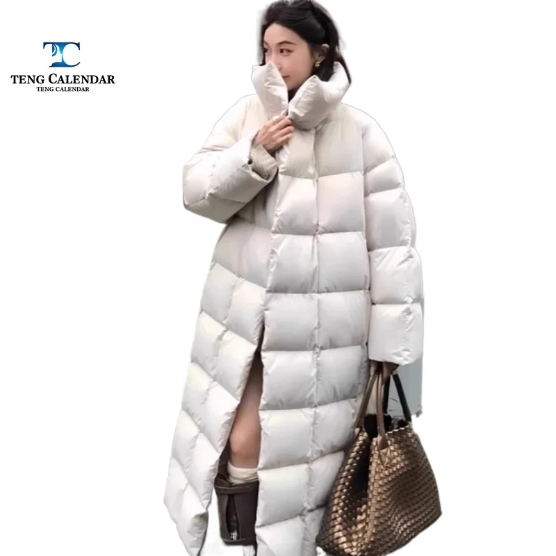 เสื้อแจ็คเก็ตฤดูหนาวแบบเกาหลี รุ่นยาว สไตล์ลำลอง อเนกประสงค์ หนา อุ่น แบบเสื้อเบรด สำหรับผู้หญิง สไตล์ใหม่ปี 2025