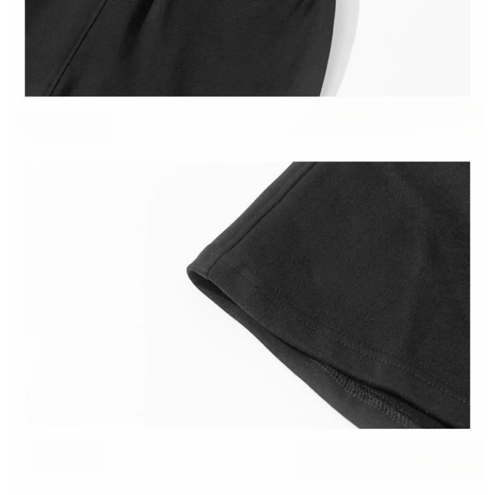 Повседневные осенние мужские повседневные спортивные шорты на шнурке, свободная модная версия из чистого хлопка, универсальные