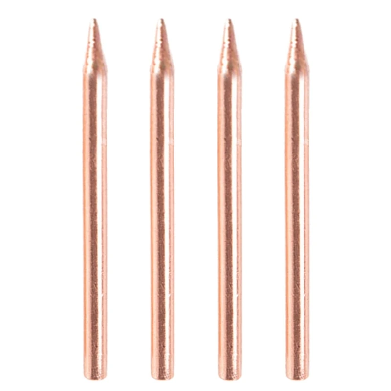 Wear Resistant 4PCS 50mm Electrode Tip Needle for 18650 Spots Welder Detailed Battery Project Battery Pack Assembly Tool M4YD