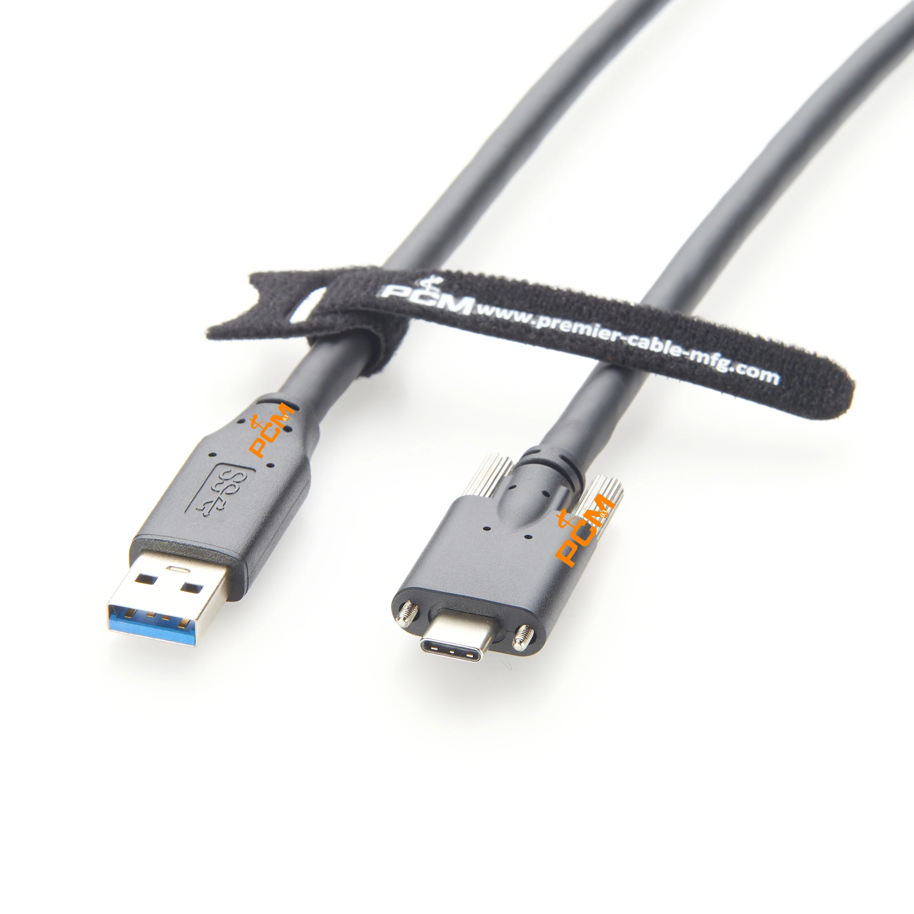 

7 м 10 м USB-A 3.0 к USB-C с винтовым замком M2, высокоскоростной повторитель чипа, усилитель сигнала, кабель для промышленной камеры машинного зрения