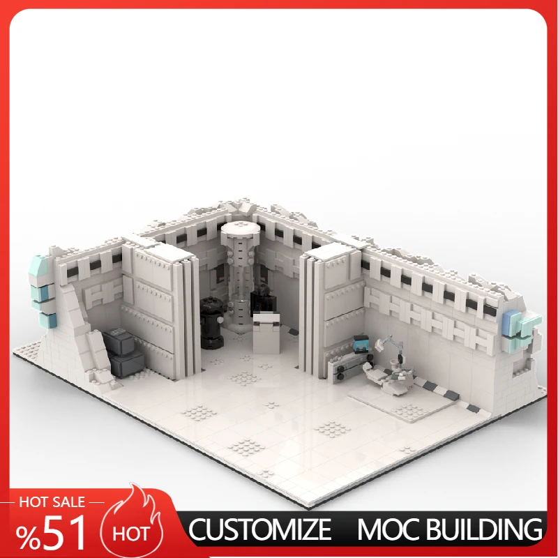 

3403 PCS Star Battle Snowy Base Medical Facility Scene MOC Customize Modular Building Block Creative DIY Boys Assembly Toy Gift