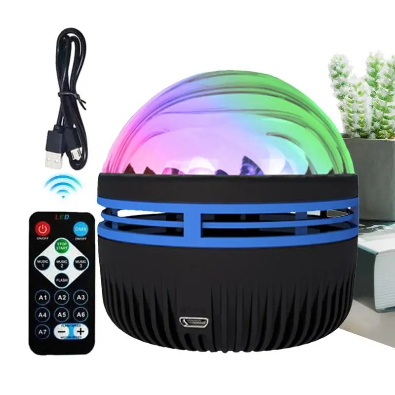 Northern Lights Projector LED Ocean Galaxy Projector 14 Light Effects USB Dimmable Remote Control Projector Night Light