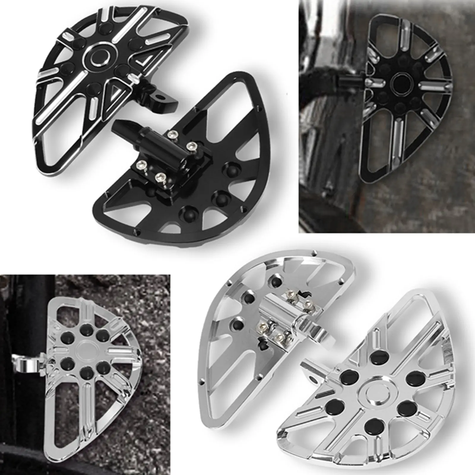 Motorcycle Floorboards Foot Pegs Rest Footrest Pedals for Touring Male Mount Pegs high reliability and high performance