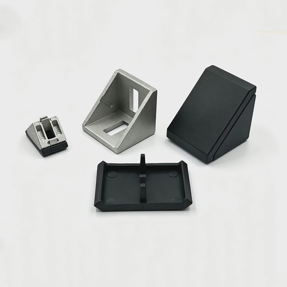 L-Type 90 Degree Right Angle Connection Fixing Accessories 2020/3030/4040 Aluminum Profiles with Cover Corner Code DIY Furniture