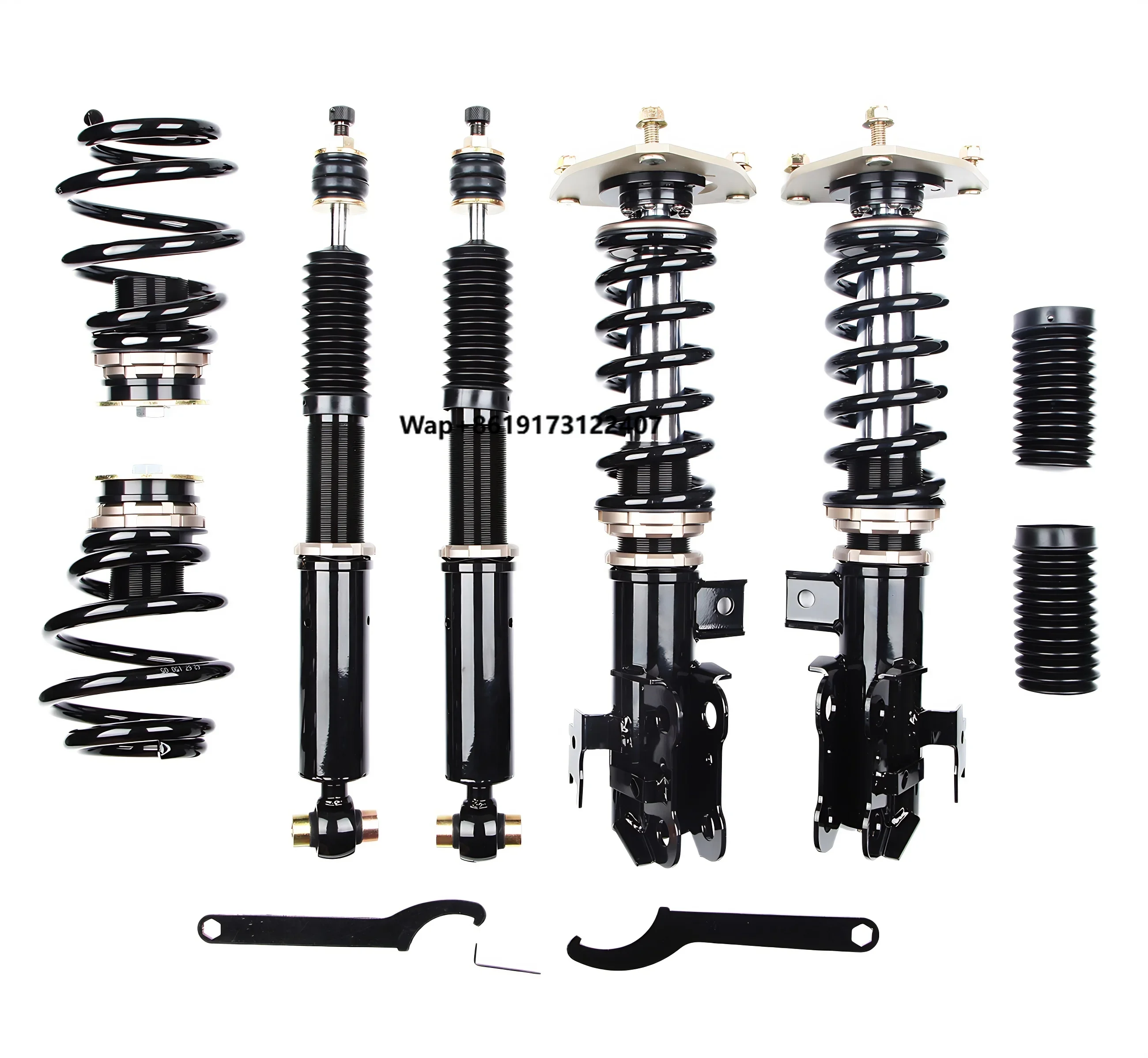 PV4-Inverted 32 Way Damping Force Adjustability Coilover Spring Coilover Suspension Kit for  1-Series RWD (E82/E88) 2008-13