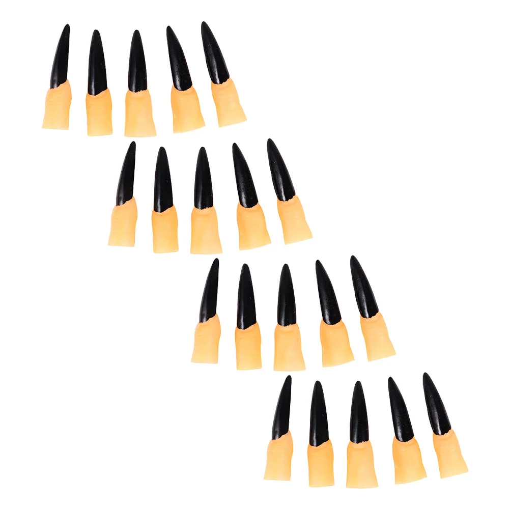 50 قطعة يغطي الاصبع وهمية هالوين غيبوبة أصابع الدعائم المطاط مخيف زي حفلة ملحق الرعب مسمار ل تأثيري