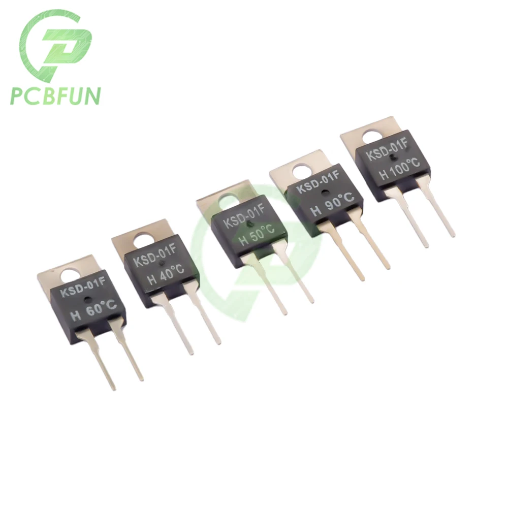 KSD-01F Normally Open Closed Original Chip Temperature Sensor 2A Thermal Switch Chip 40/45/50/55/60/65/70/75/90/95/100/105/110 ℃
