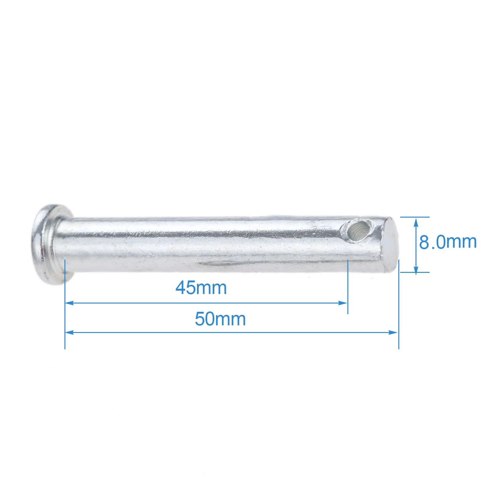 5PCS M8*50mm Stainless Steel Clip Hitch Pin Replacement For Farm Garden Micro Agricultural Machinery Air-cooled Diesel Engine
