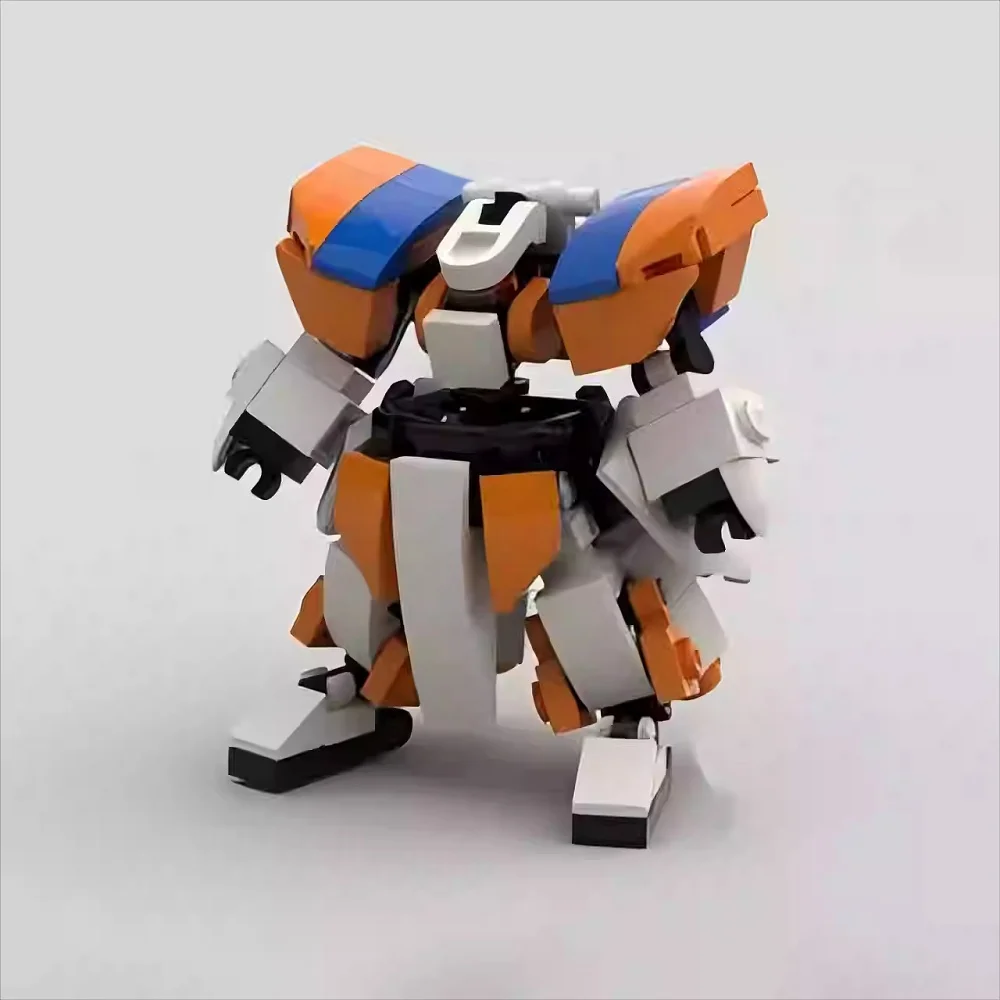 MOC Exoskeleton Mecha Robot Building Blocks Miniature Transform Battle Robot Small Particle Assembly Model Kid Toy Birthday Gift