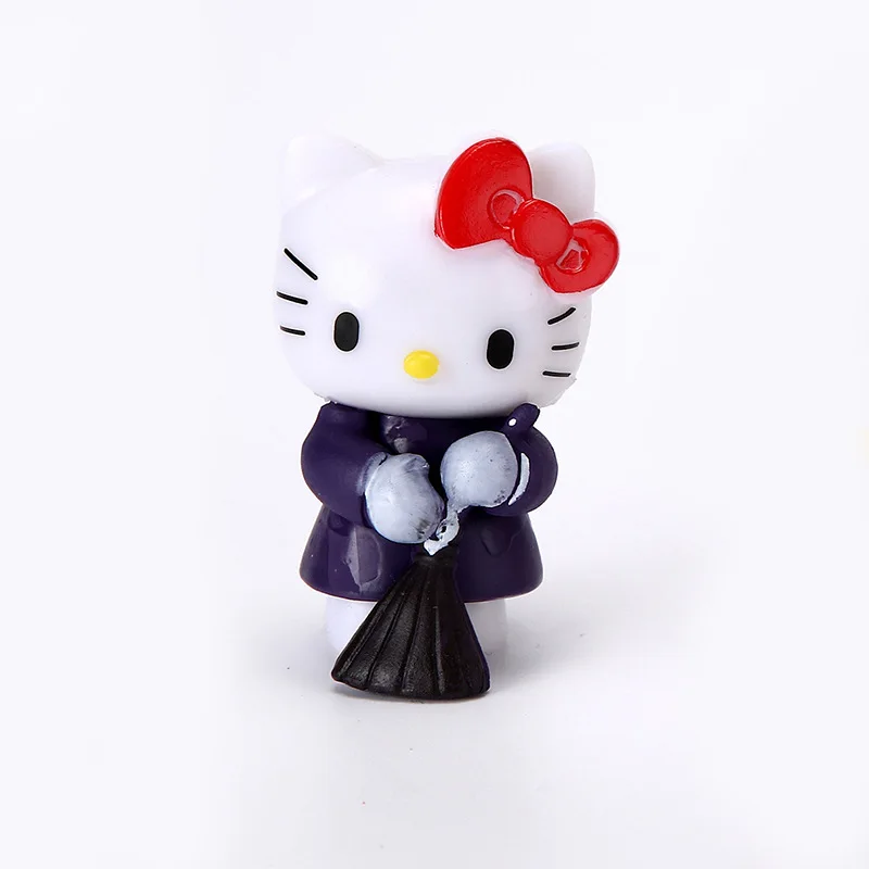 6 stks Hello Kitty Bell Pop Leuke Cartoon Speelgoed Thuis Boeket Pop Desktop Accessoires Reizen Vrouwen Levert Student Gift Groothandel