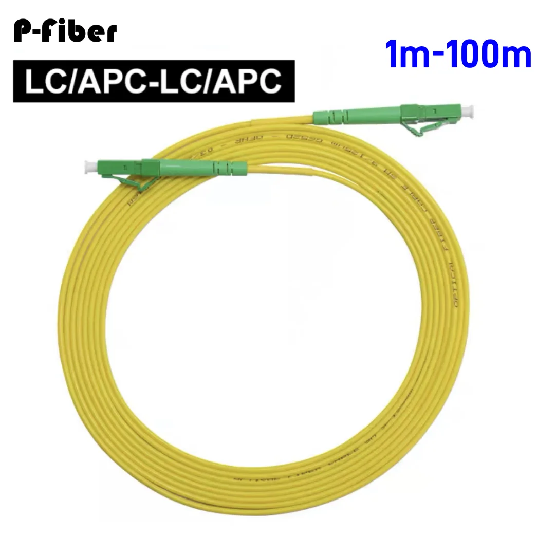 LCAPC-LCAPC optical fiber jumper 1-100m patch cord Simplex singlemode 1m 2m 3m 5m 10m 20m 50m extension cable FTTH P-fiber optic