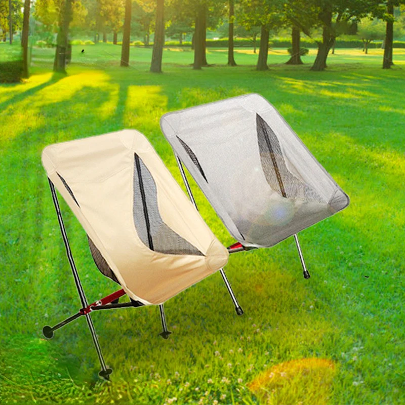 

Aluminum Alloy Moon Chair Outdoor Folding Chair Portable Fishing Chair