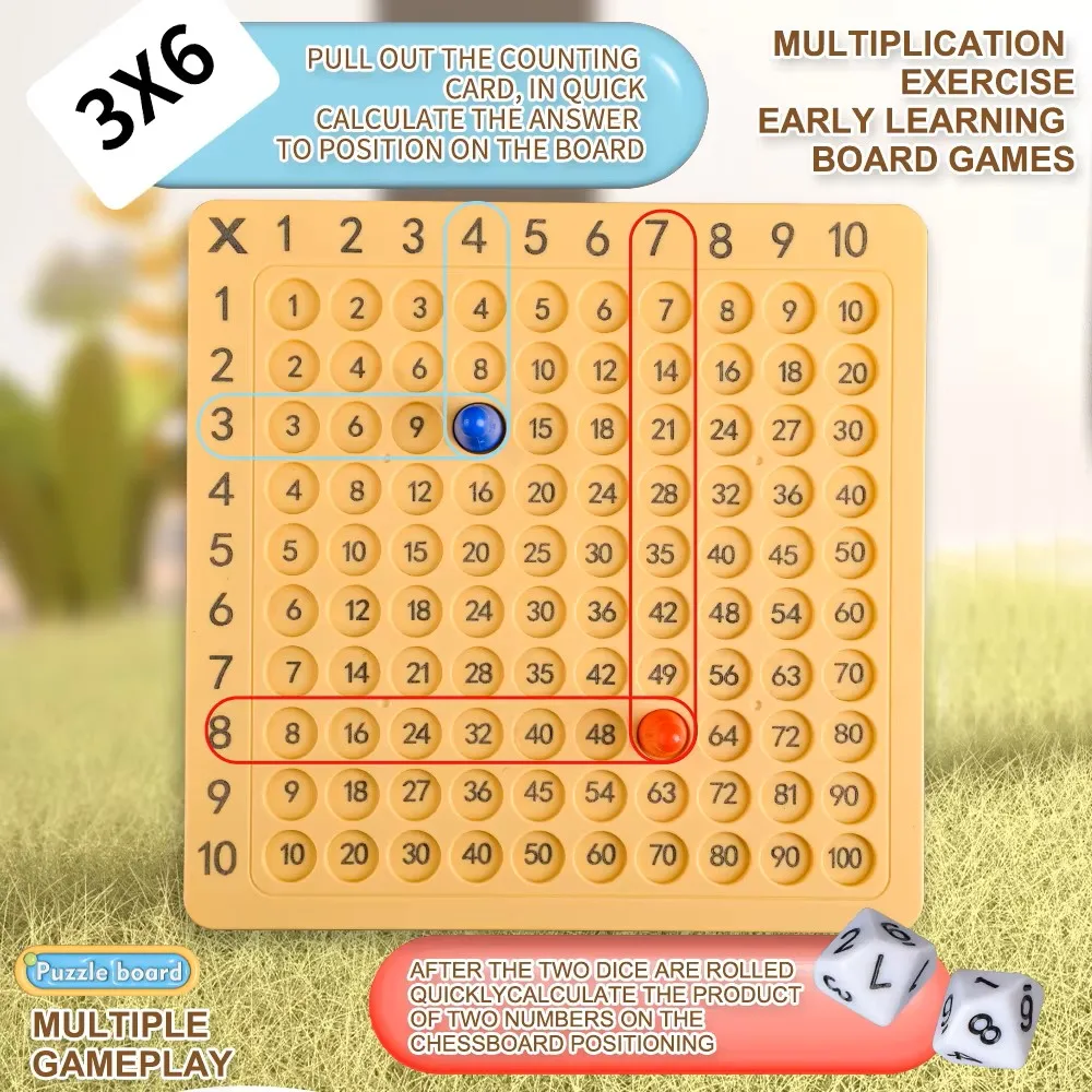 99 Multiplication Board Montessori Arithmetic Toy Multiplication Table Math Learning Counting Teaching Aids For Kids Study Gift