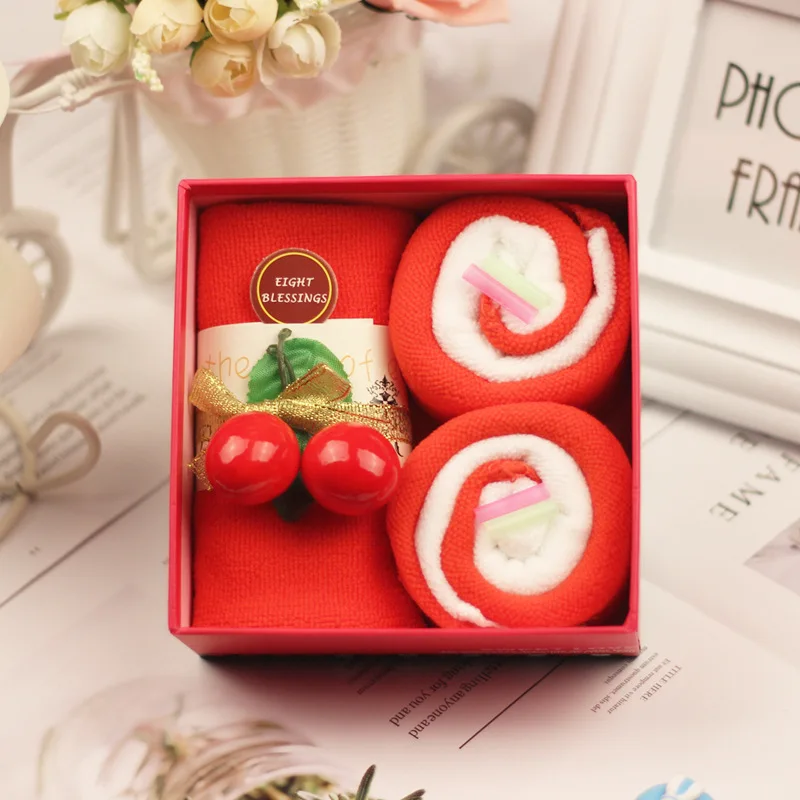 5pcs Set Creative Wedding Opening Gift Set for Customers Towel Set Goddess Festival Bridesmaid Companion Gift Set Birthday Gift