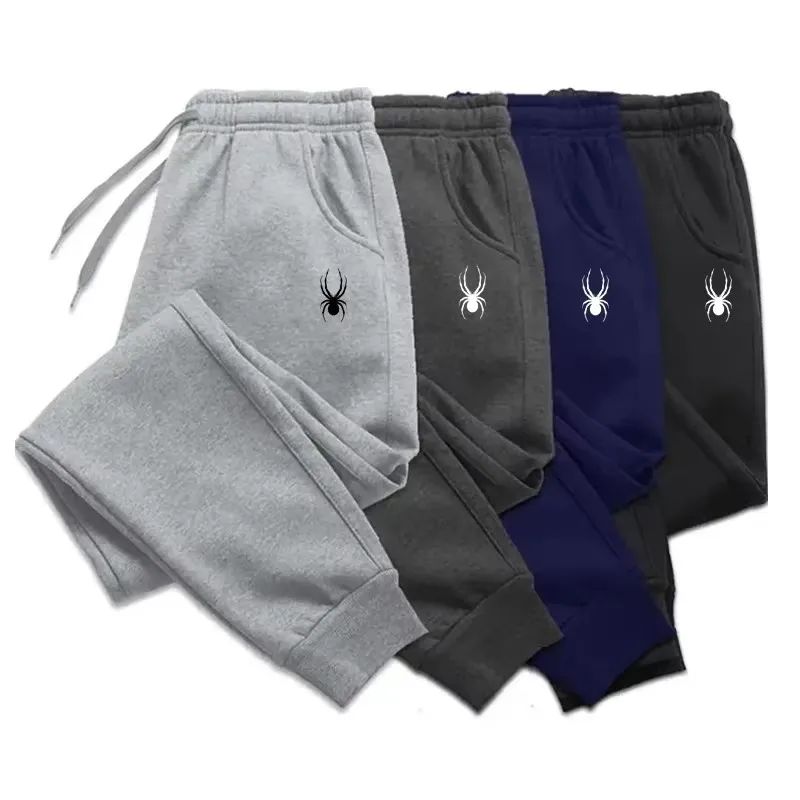 

Pantalones de jogging de lana con cordón para hombre, pantalones de correr, pantalones de gimnasio, estampado de letras, entrena