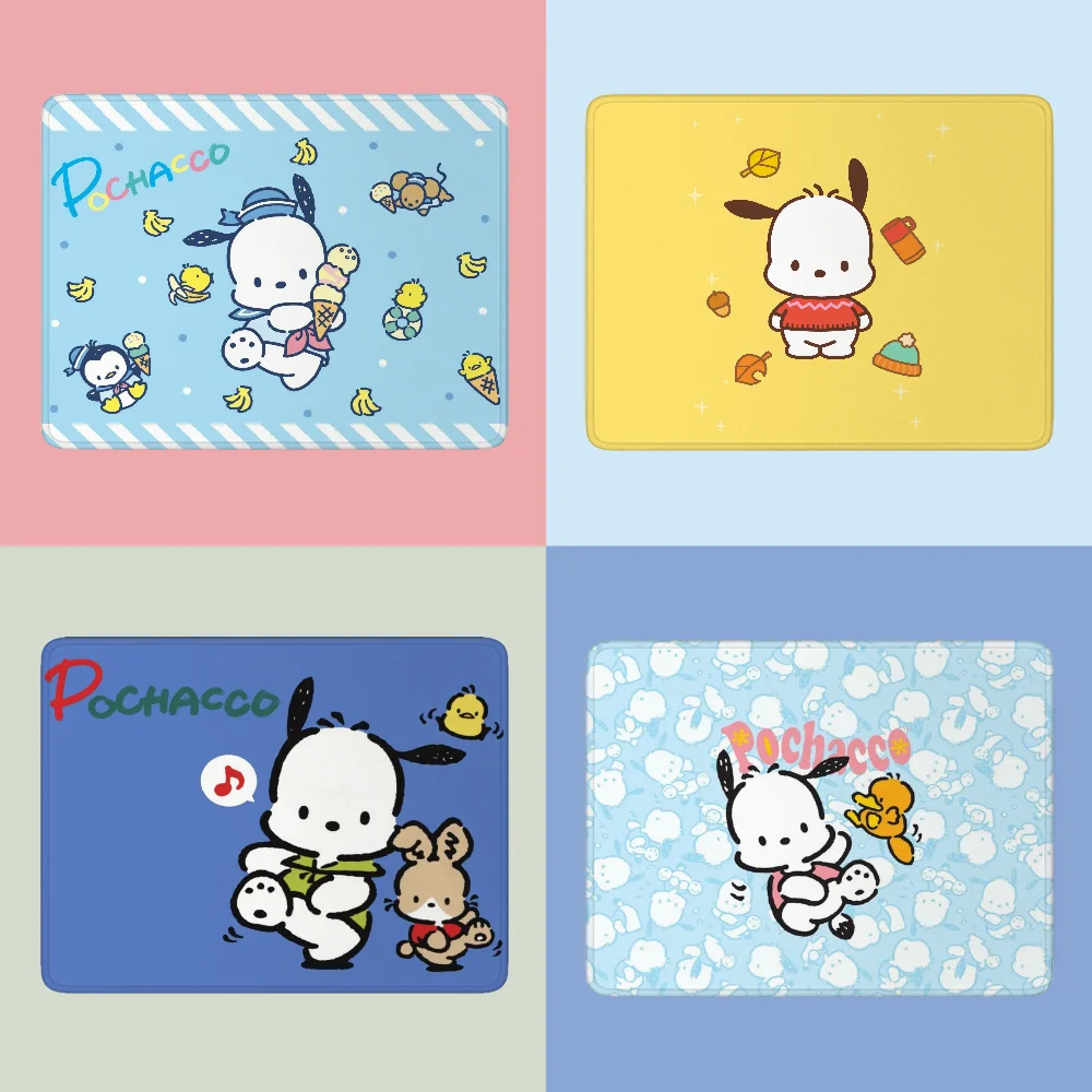 Kawaii Pochacco Mause Pad Sanrio Cute Mouse Gamer Small Rubber Mat Pc Gaming Accessories Deskmat Pad on the Table Mausepad Mats