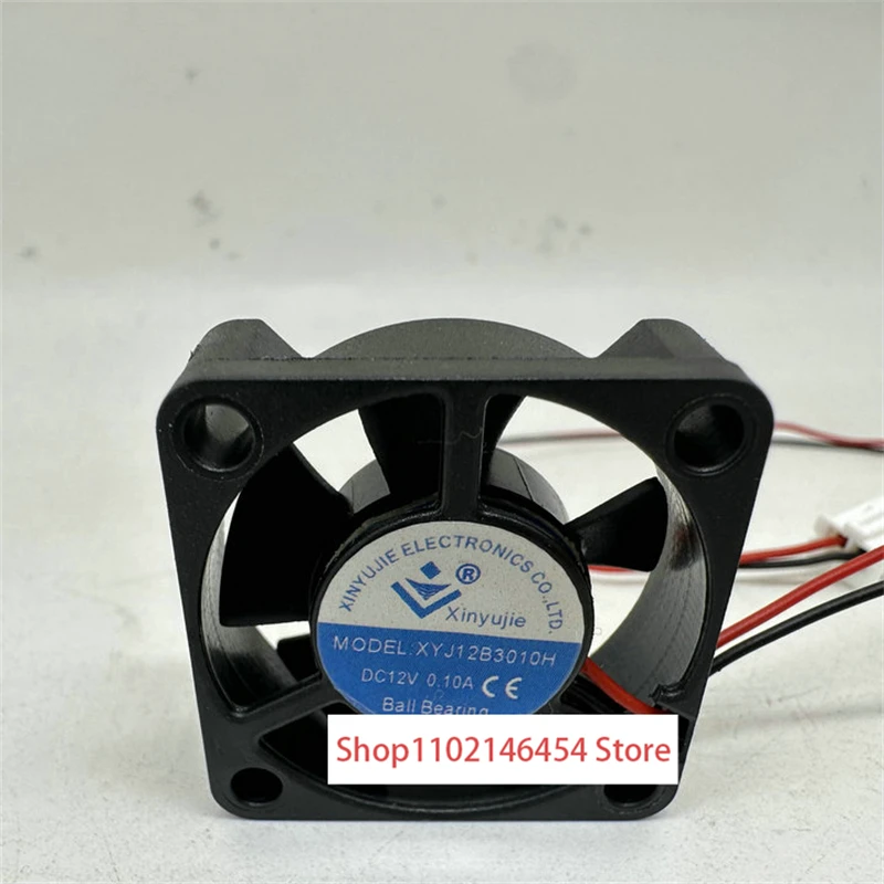 

1PC FOR XYJ12B3010H DC 12V 0.10A 30x30x10mm 2-Wire Cooling Fan
