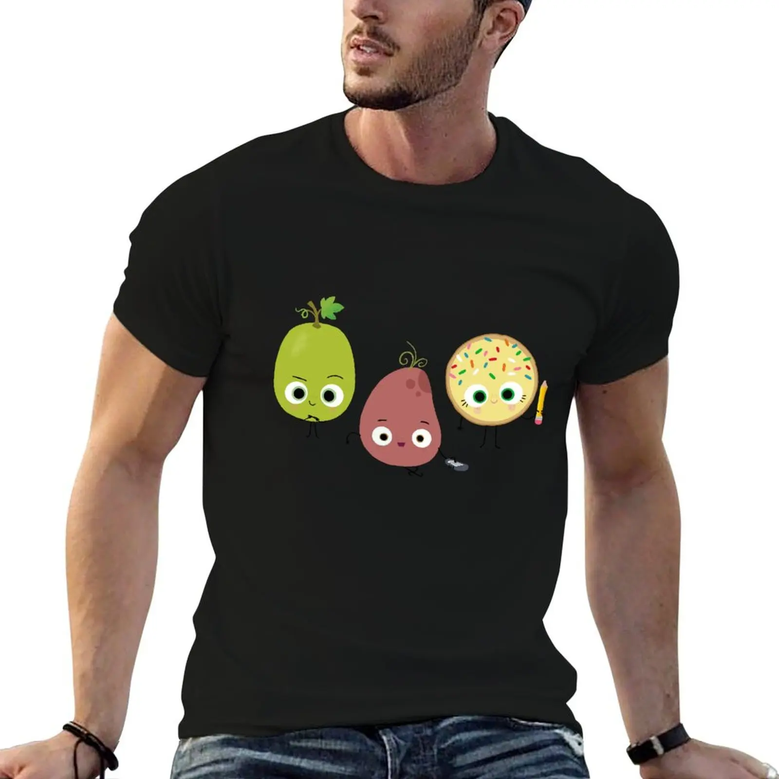 Sour Grape, Couch Potato, and Smart Cookie Fan Art T-Shirt Basic Crew Neck Short Sleeve Top
