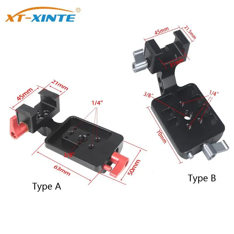 

Вертикальный кронштейн для съемки, крепление для камеры 1/4 3/8 отверстия для DJI Ronin RS2/RS3/RS3PRO, ручной стабилизатор подвеса, монтажная зажимная пластина