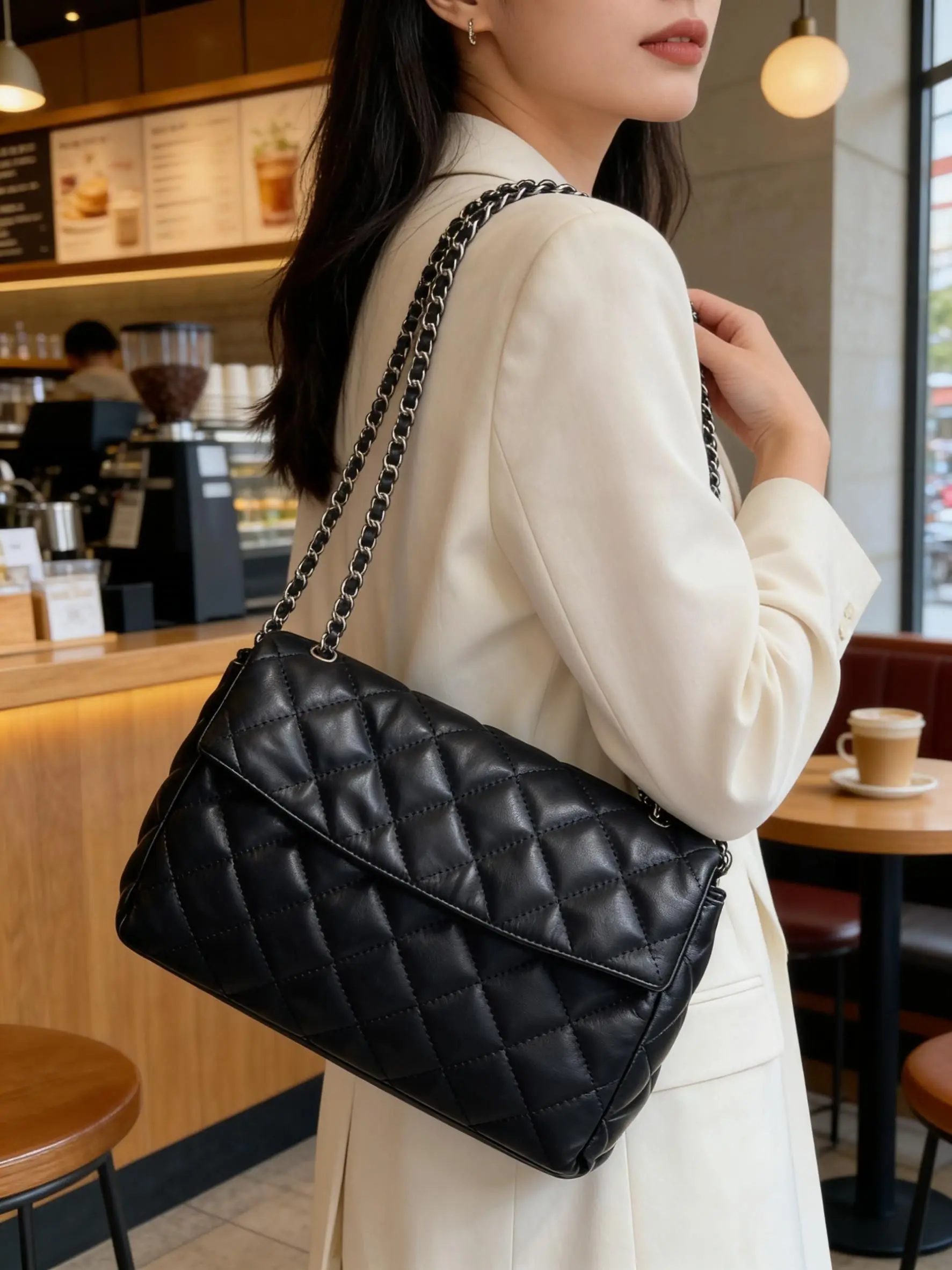 Fashionable Casual Crossbody and Handbag Elegant Leather Women's Design Bag