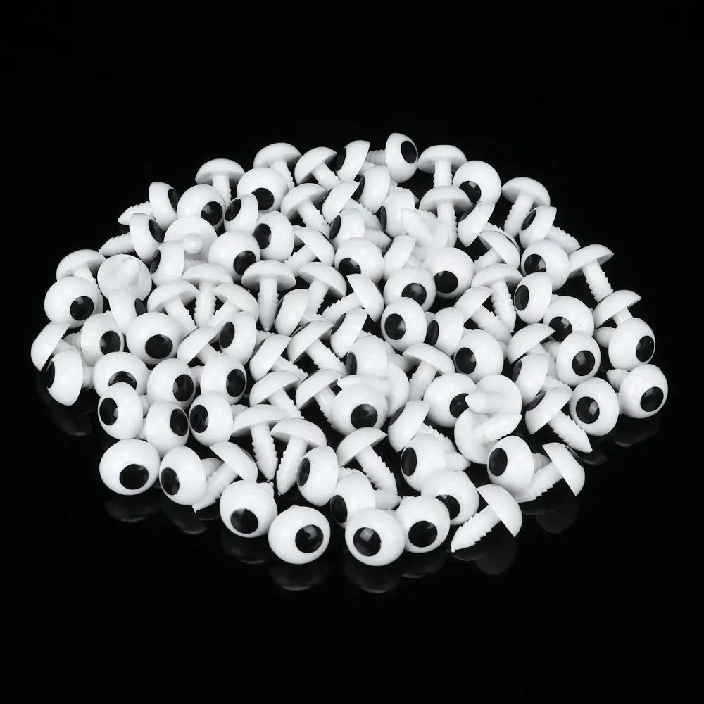 100pcs 6 Sizes Plastic DIY High quality Safety Doll Eye Doll Eyes Craft Animal Puppet Accessories Stuffed Toys Parts