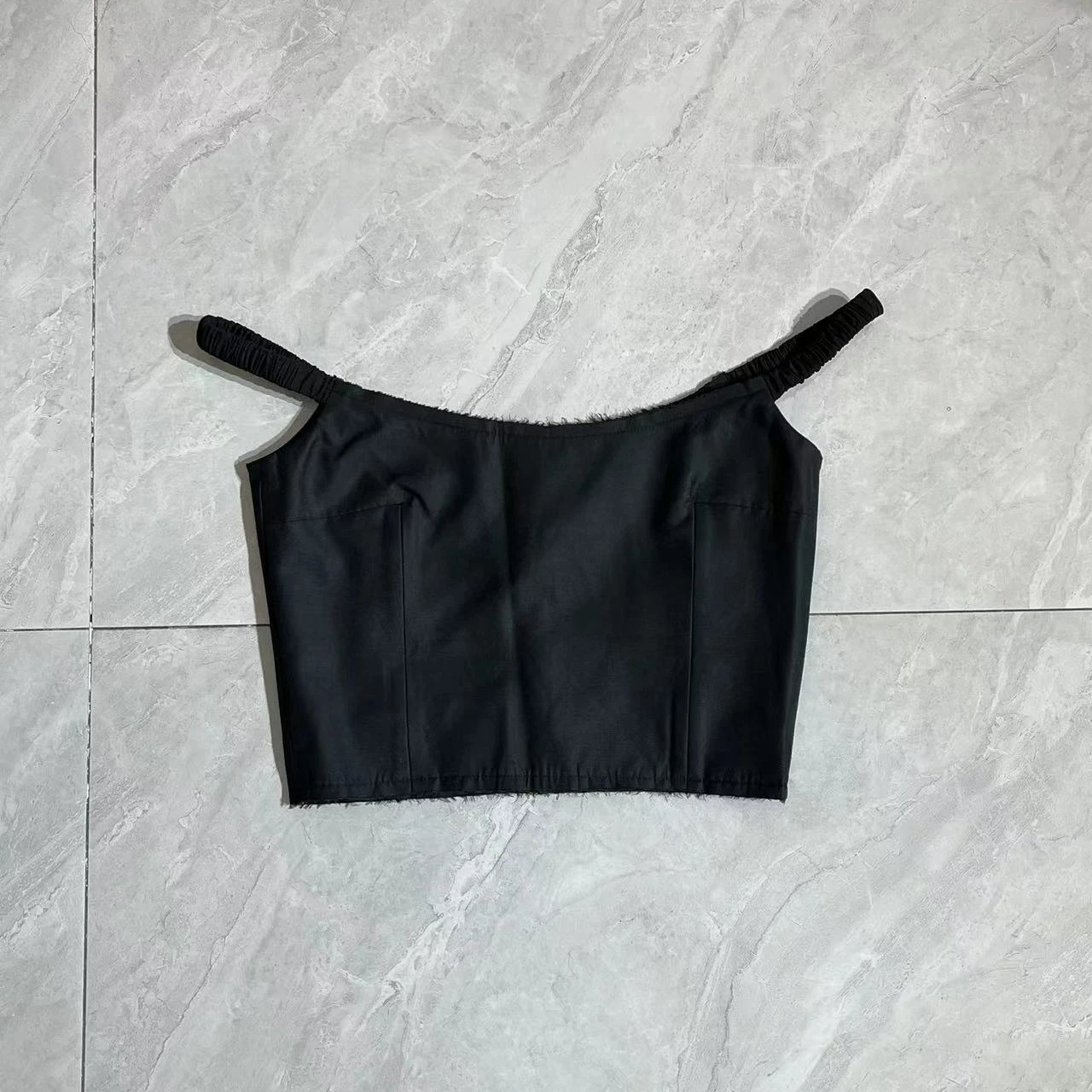 

Women silk cotton sexy short top slash neck fashion tank tops