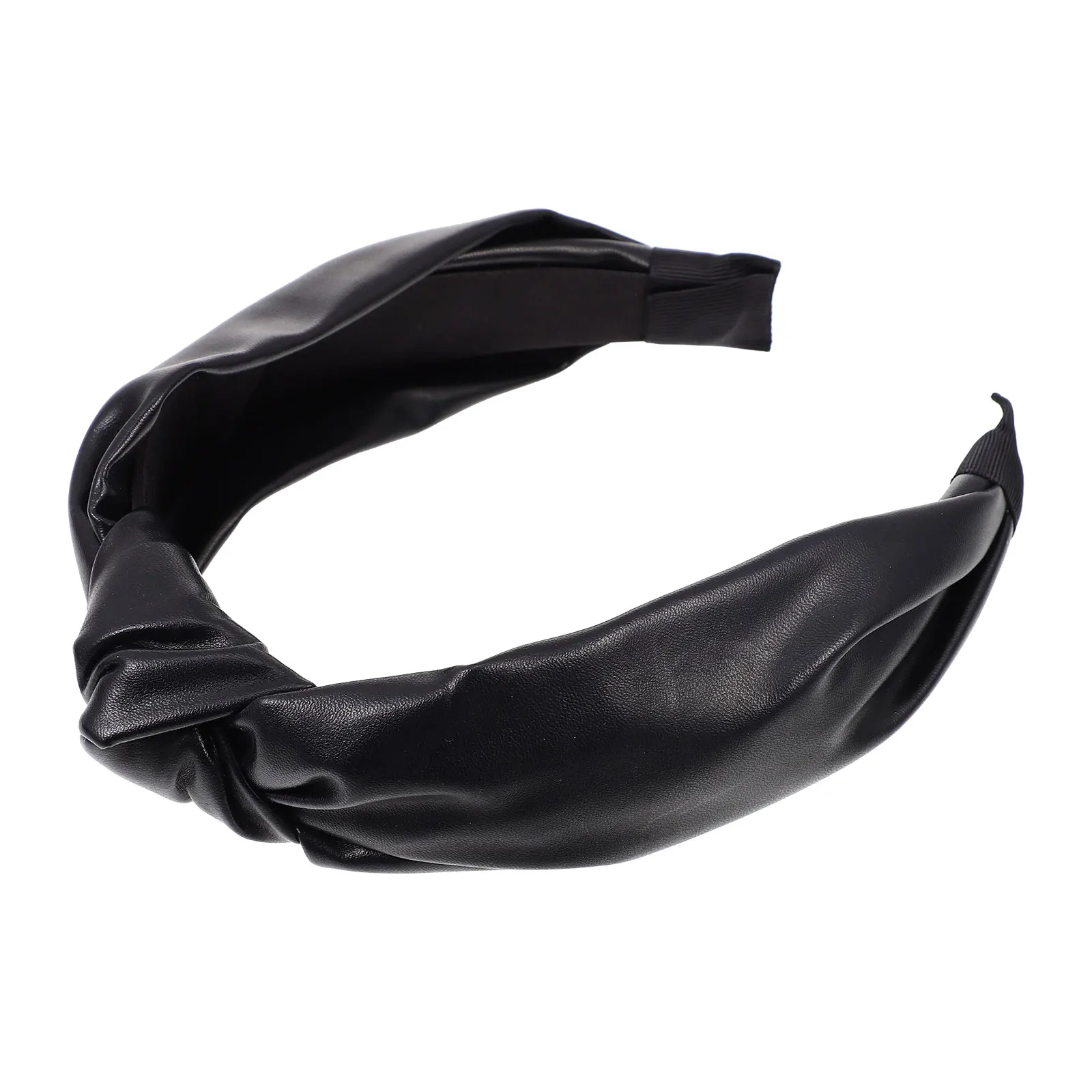 

PU Women Anti slip Hoop Headb s Thick Pressure Pressure Hair B Knotted Daily Party Banquet Hairstyling Tools