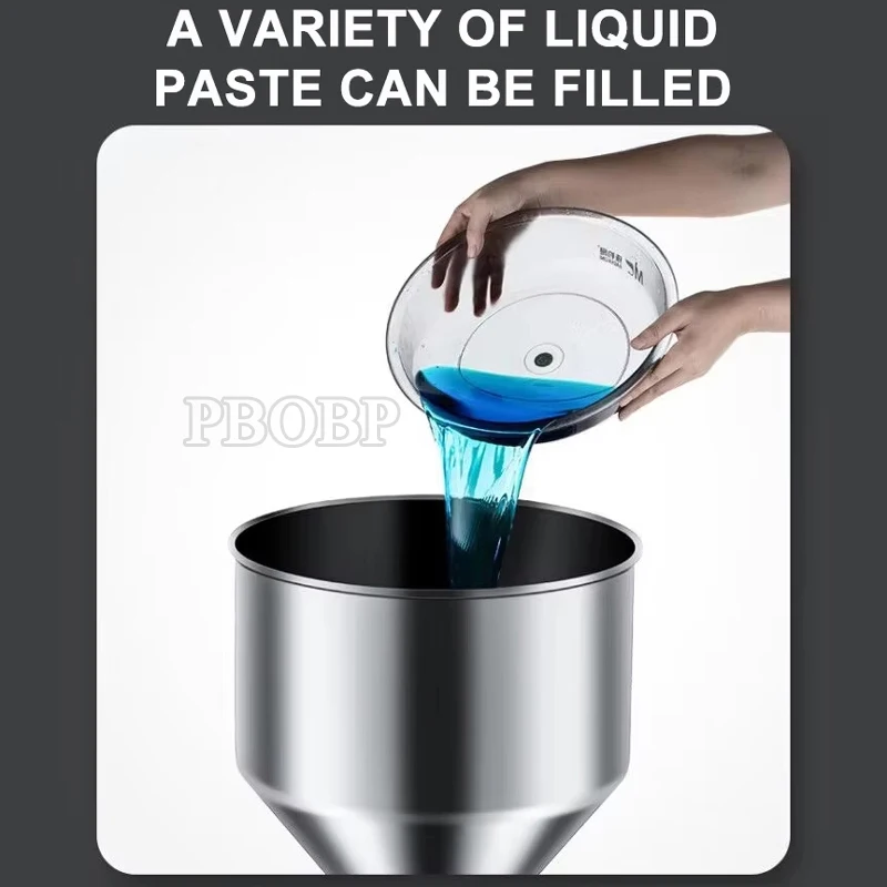 

PBOBP Full Pneumatic Cream Beverage Paste Liquid Filling Machine Quantitative High Precision Filling